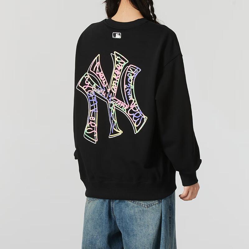 New MLB New York Yankees Sweatshirt Unisex Black 3AMTB0651-50BKS
