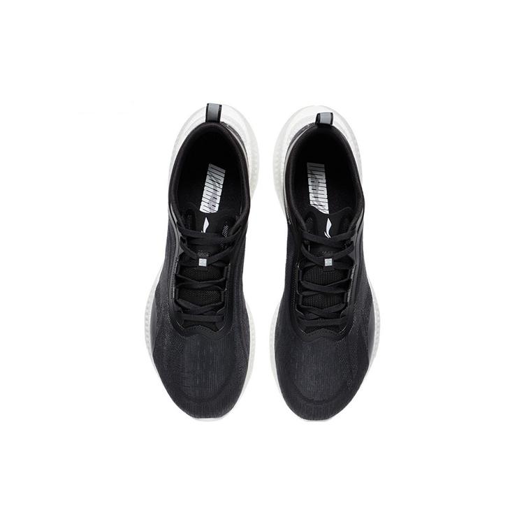 LiNing Super Light 19 Cushioning Anti Slip And Wear Resistant Reflective Low Top Casual Running Shoes Men's Black ARBS001-8