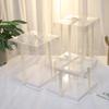 Transparent Packing Box High-Capacity Birthday Wedding Valentine Favor Wrapping Boxes Chocolate Cake Packaging Supplies