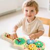 Montessori Activity Board Multifunktionale Holzplatte mit musikalischen Spielen Frühe Hand- und Feinmotorik Kognitive Bildung Lehrmittel Spielzeug Geschenk