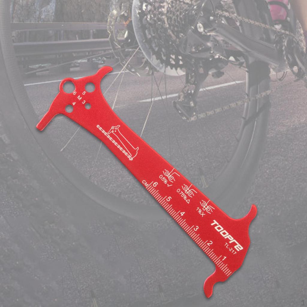 Bicycle Chain Checker 3 In 1 Wear Indicator Measuring Tool Ruler Professional