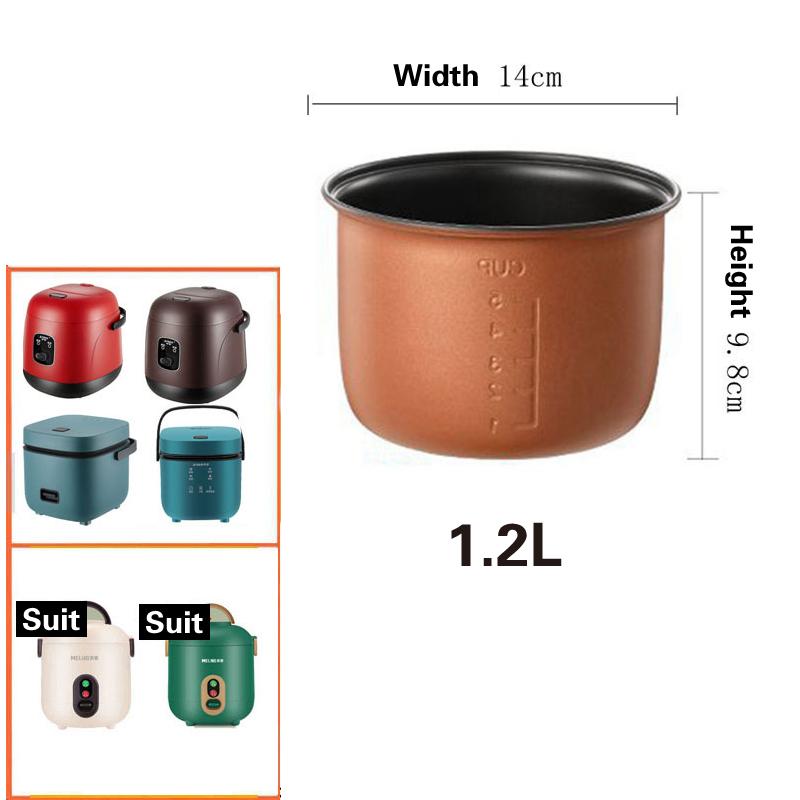 

1,2 л-4 л мини-бытовая автомобильная электрическая рисоварка, вкладыш для рисоварки, универсальная электрическая рисоварка для приготовления пищи, вкладыш для рисоварки B-1.2L