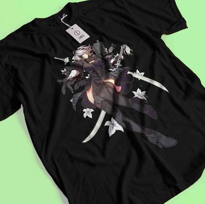 Nier Automata T-Shirt YoRHa 2A Shirt 2B 9S Emil T-Shirt Anime Kaine Devola Waifu