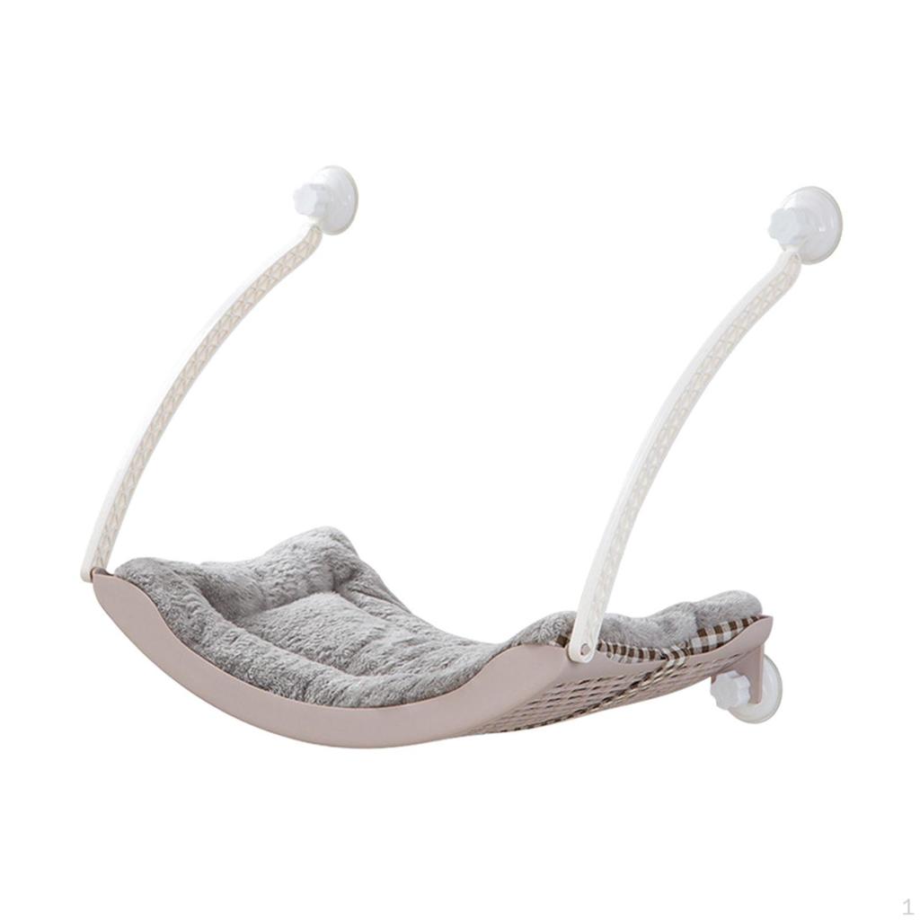Cat Window Hammock Pet Resting Shelf Lounger Hanging Chair with Soft Mat Perch Bed