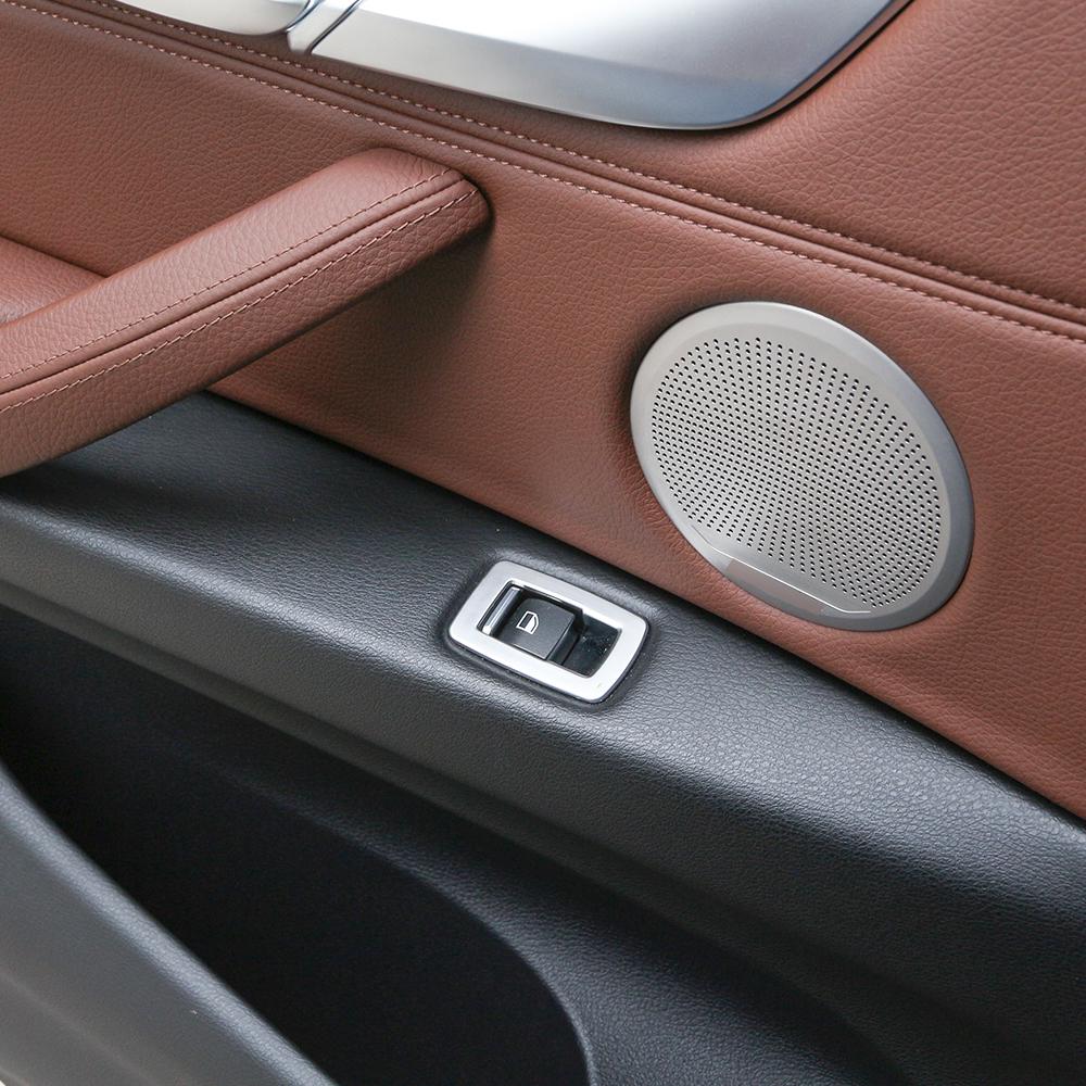 2pcs Stainless Steel Audio Speaker Tweeters Cover Trim Car Accessories for BMW X5 F15 2014-2019 2pcs Stainless Steel Audio Speaker Tweeters Cover Trim Car Accessories for BMW X5 F15 2014-2019