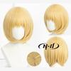 ND Armin Arlert Cosplay Hair Wig Anime Attack On Titan Cosplay Short Blond Hair for Halloween Party High Quality Synthetic Hair