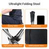 Portable Folding Stool Lightweight Stainless Steel Beach Stool Outdoor Fishing Chairs for Travel Camping Picnic BBQ