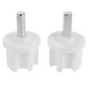 2 Pièces Connecteur de Tige d'Auvent Pare-soleil Adaptateur de Cadre de Store de Patio Bouchon d'Extrémité 60 mm Pièces de Quincaillerie pour Tente de Chapiteau d'Extérieur