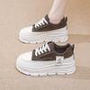 Fashion Key Height Perforated Runners Women Vulcanize Gray Sneakers Red White Shoes Sports Footwears Traning Brand Name