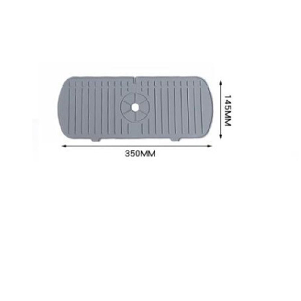 Water Ripples Mildew Proof Faucet Mat Water Catcher Mat Sink Splash Pad Countertop Protector
