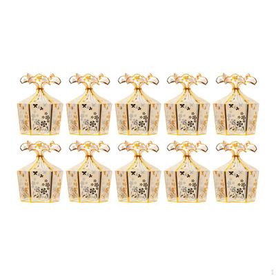 10 Pieces Gift Boxes Sweet Bags Wedding Party Favor for Banquet Celebrations Festival