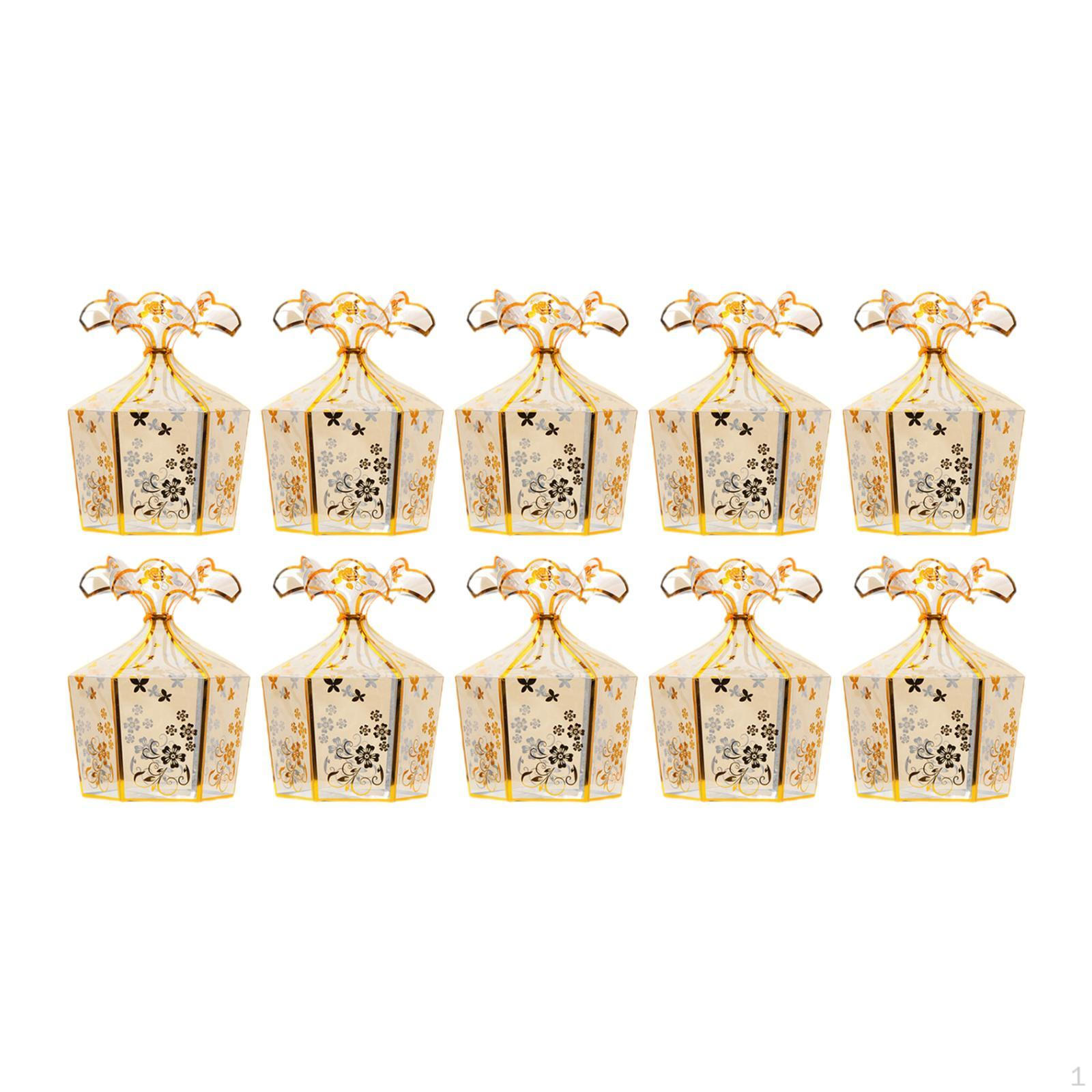 10 штук подарочных коробок, сладких пакетиков, сувениров на свадьбу, банкет, праздник Hexagon