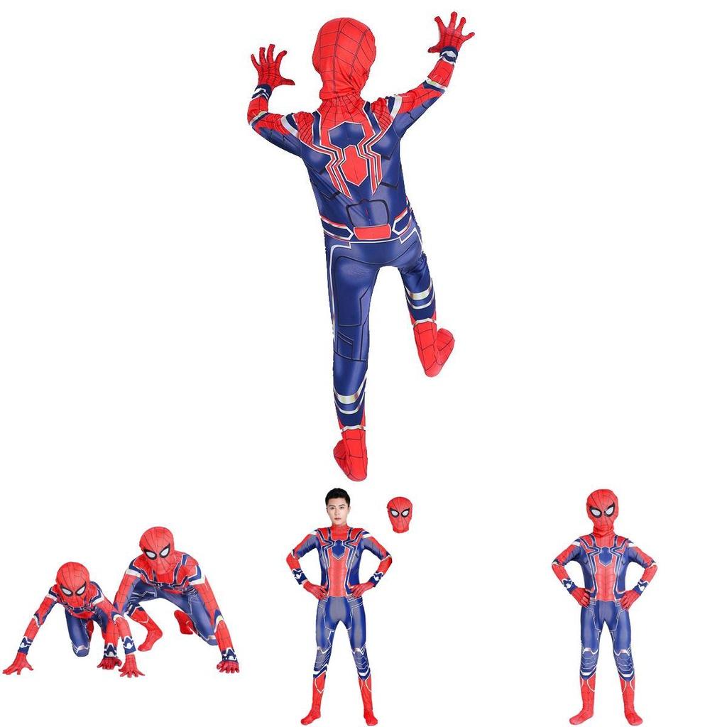 Exquisite Iron Spider-man Cosplay Costume Featuring Perfect Stitches For Halloween Fun