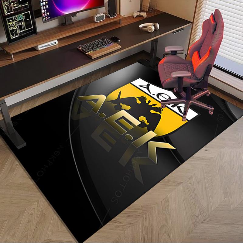 Aek Football Crest Area Rug Office Rug, Chair Rug, Decor Carpet Livingroom Bedroom Mat, Large Size Fan Gifts Christmas Gifts