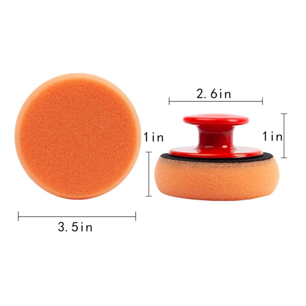4 Inch Car Wax Applicator Pad Polishing Pad Sponge Car Clean Tool Microfiber Polishing Waxing Sponge Car House Maintenance Tool