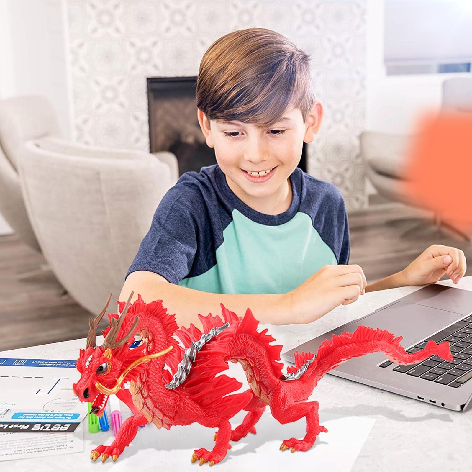 

(H0826)Творческая Новинка Модель Дракона Игрушка Украшение Модель Развивающие Игрушки красный