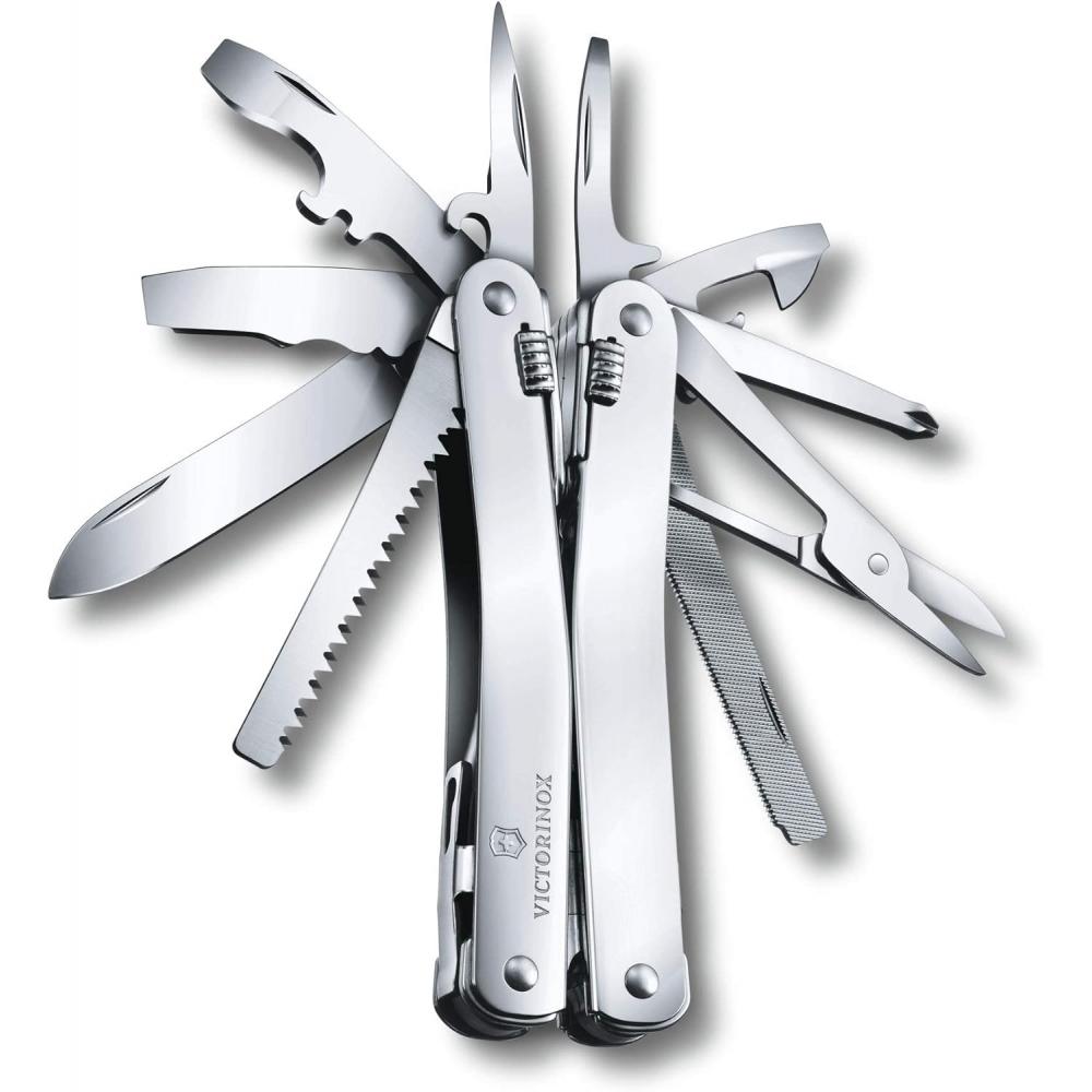 Victorinox Swisstool Spirit Multi Function Knife Pliers With Nylon Case Silver  