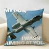 Fighter Jet Cool F  B SU Cushion Cover Natural Linen Organic Fabric DoubleSided Printing Room Sofa Decor Pillow Case