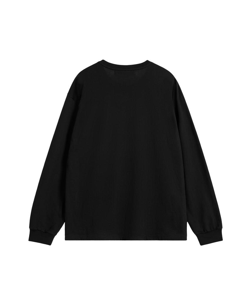 REST&RECREATION Anime Logo Long Sleeve Top - Black