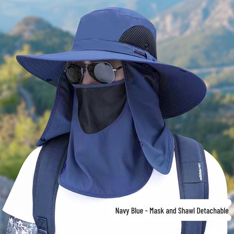 

Men s Outdoor Detachable Full-Face Sun Hat