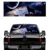 Universal 53×14" Car Starry Sky and Wolf Rear Window Tint Graphic Decal Wrap Bac