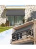 Manual Retractable Shop Door Face Sunshade Canopy No Drilling Required Balcony Curtain Hand Cranked Outdoor Shelter Tent