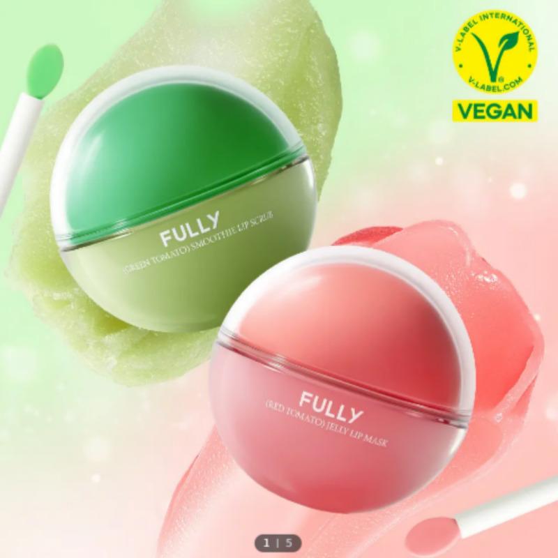 Fully Red Tomato Lip Care Set 2pcs (Lip Balm 3.5g + Lip Scrub 10g)
