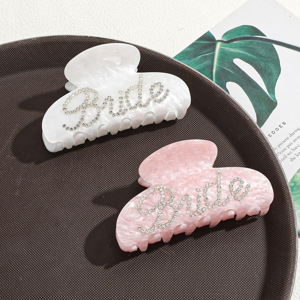 Bridal Shower Decoration Bride Letter Hair Claws Hair Claw Clips Party Supplies
