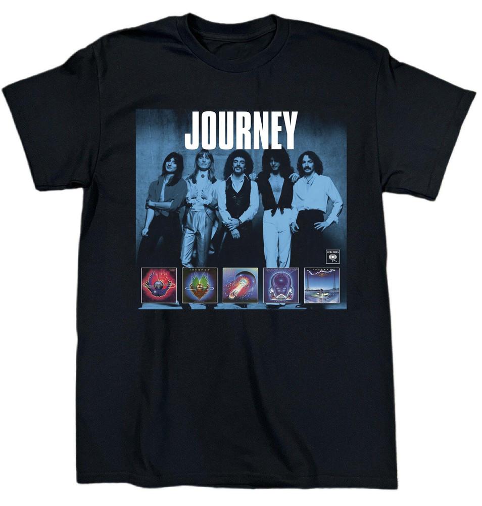 NEW Journey Band Collection Album Heavy Cotton Black T Shirt S-5XL TT620 Unisex T-Shirt M
