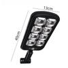 LED Solar Street Light IP65 Waterproof Outdoor Solar Motion Sensor Wall Light Security Lamp for Garden Yard Patio Pathway