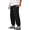 Li Ning Badfive Letter Lace-Up Breathable Comfortable Cuffed Casual Knitted Sports Pants Men Bottoms Black AKLU517-1