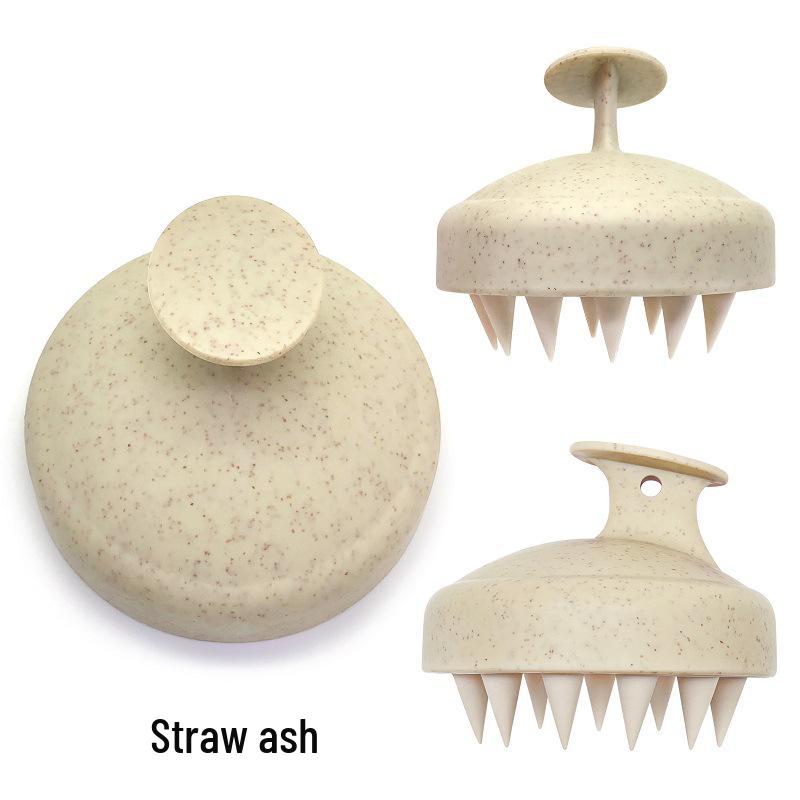 Korean Style Silicone Scalp Massager Soft Rubber Shampoo Brush