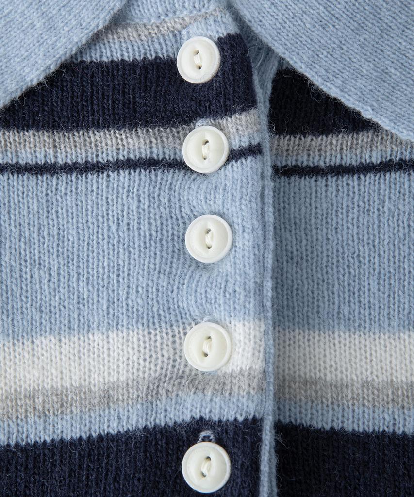 Sseomweeobeoteo Cope Stripe Knit - Light Blue