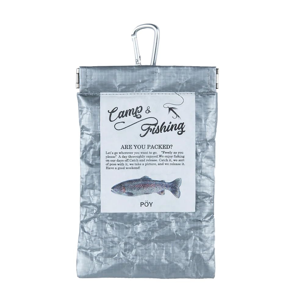 

Hemmings POY FISHING Сумка для сміття з карабіном та бічною кишенею, Срібляста, Прибл.. 10.5 x 16 см, 1487903