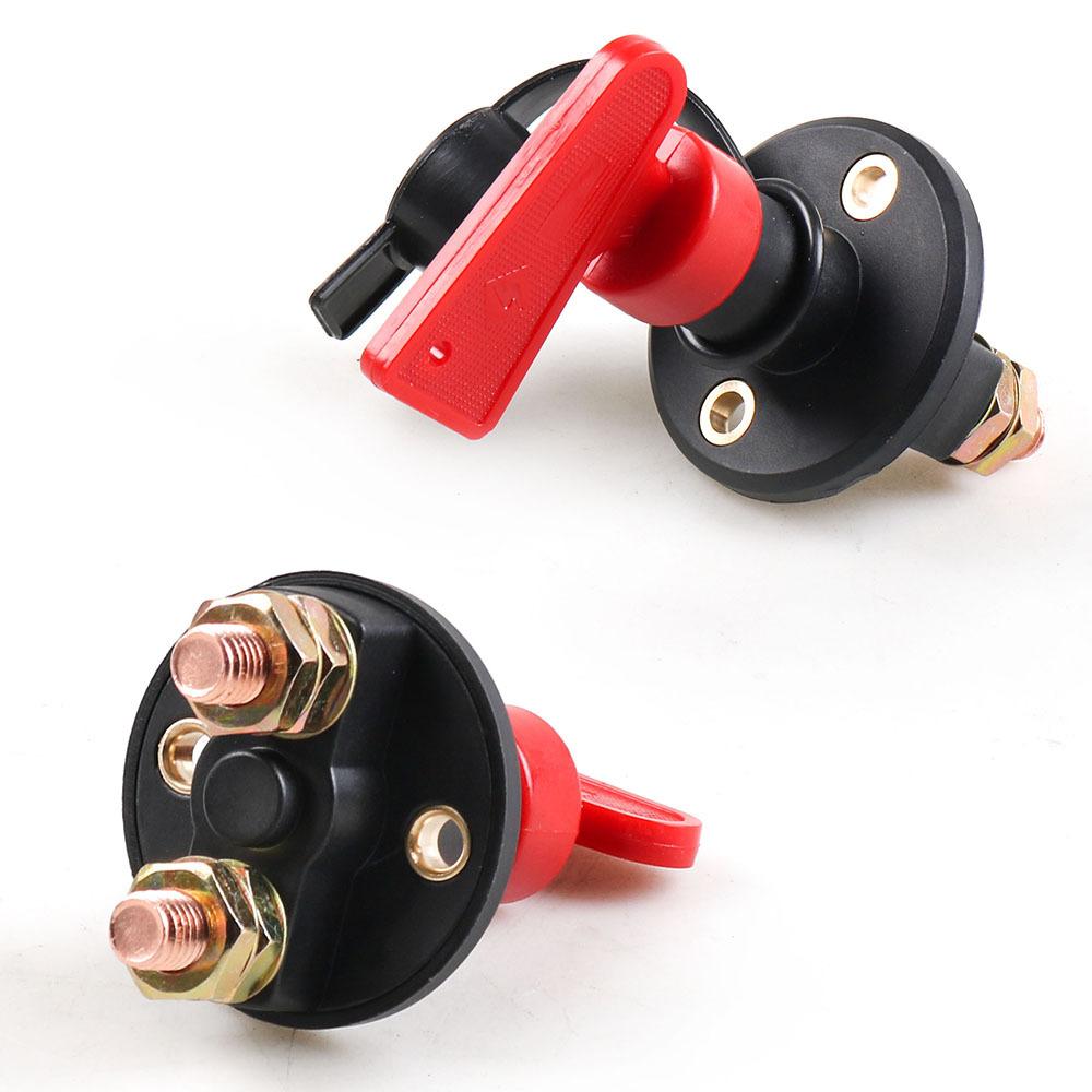300A 12V 24V Red 2Key Cut Off Battery Main Kill Switch Vehicle Car Modify Isolator Disconnector Truck Boat Auto Car Power Switch