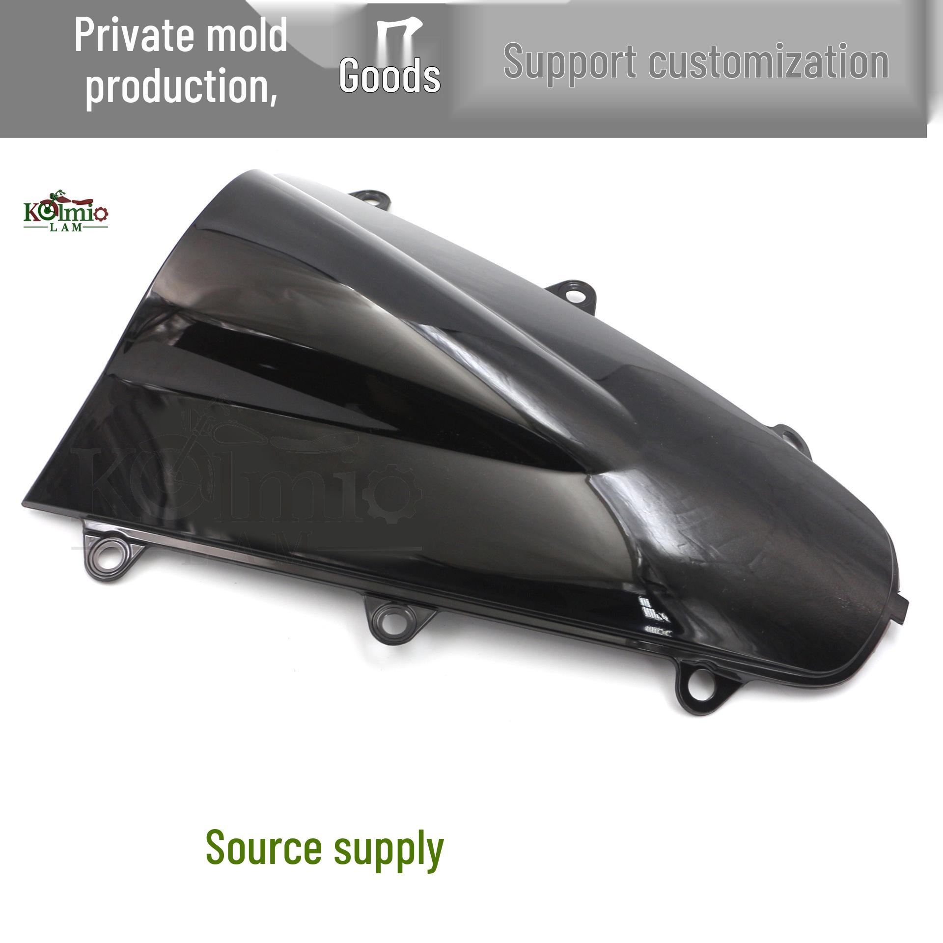 Fit for Front Windshield/Mirror of 2017-2018 Honda CBR1000RR Motorcycles Black