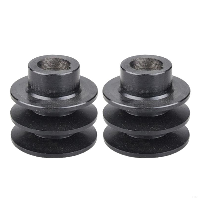 28GC 2pcs Belt Pulley Engine Pulley Easy Installation 54mm/56mm Diameter Double Grooves Pulley A Belt for 168F 170F Engine