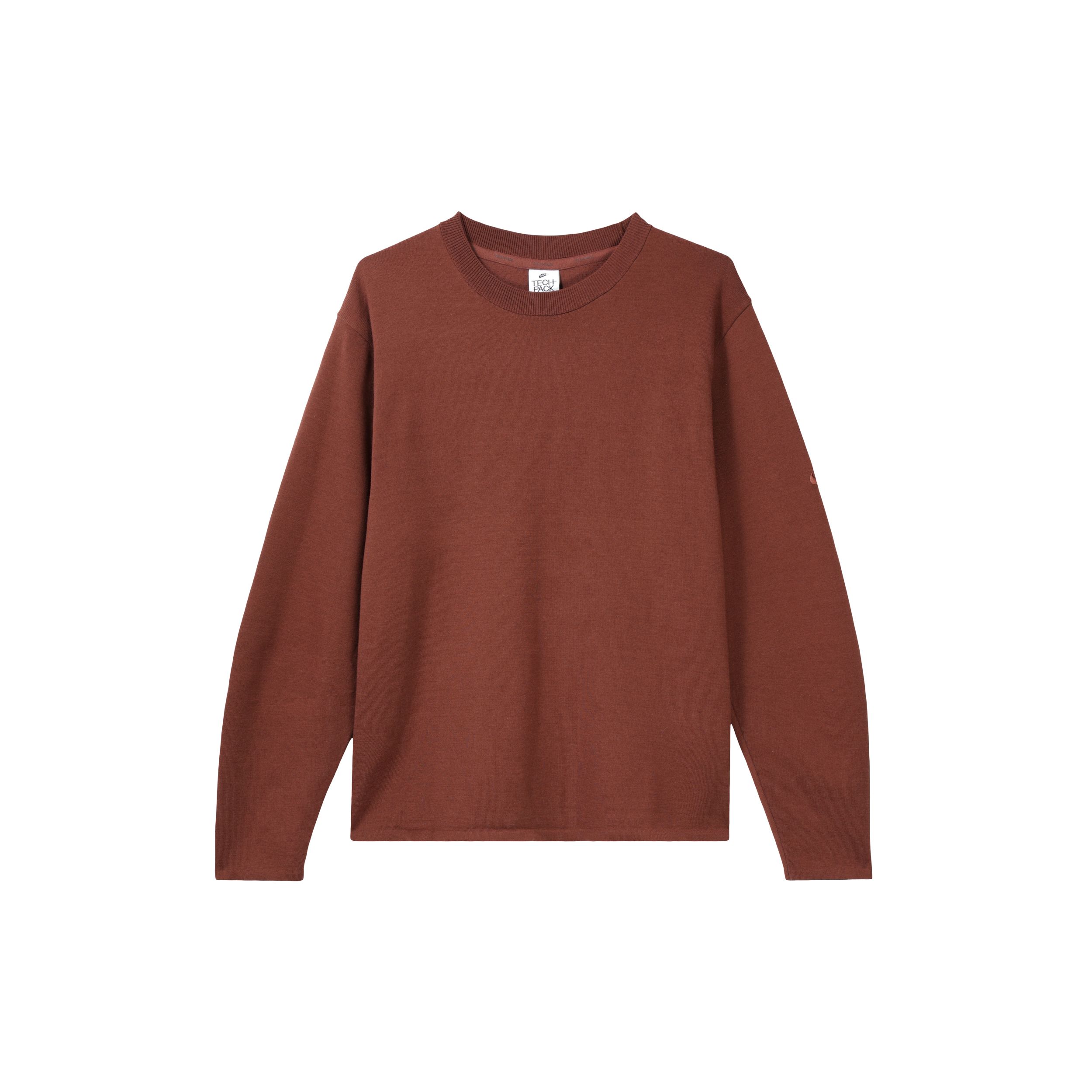 

Мужская однотонная свободная толстовка с круглым вырезом Nike, однотонный логотип, земляной цвет DV9975-231 XXL