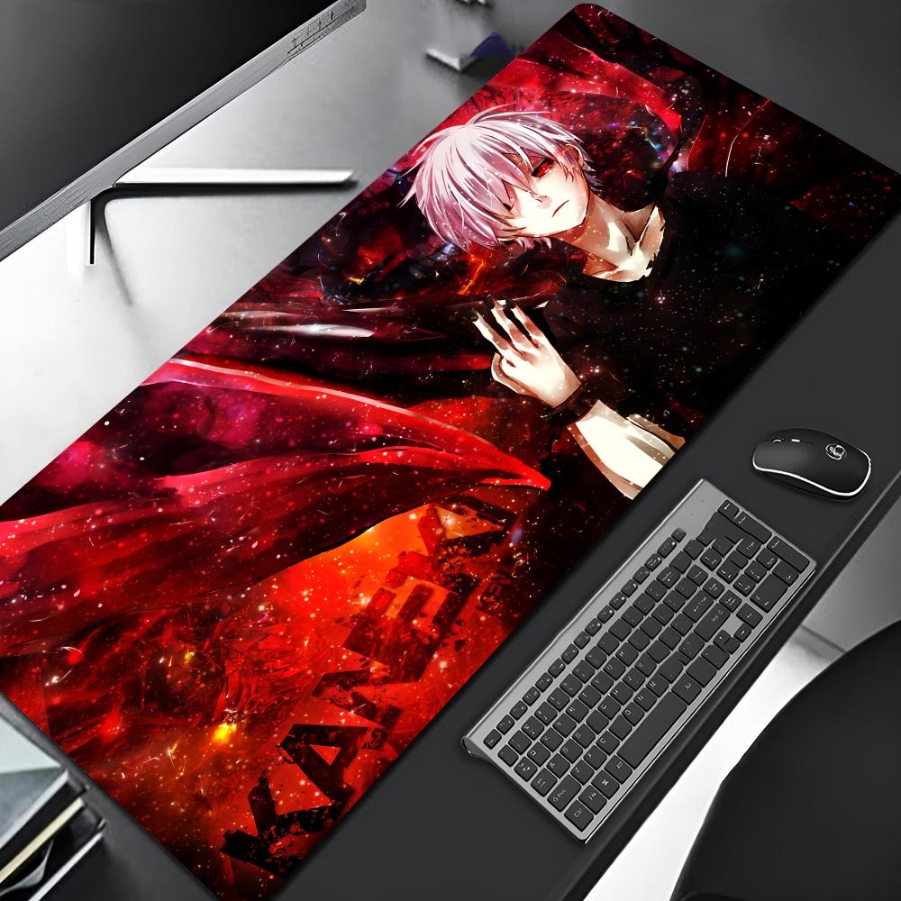 Tokyo Ghoul Alfombrilla de Ratón Borde Grande Gaming Bloqueo Diy Impresión Computadora Gamer Grande Caucho Arte Alfombrilla de Ratón Laptop Estera de Escritorio