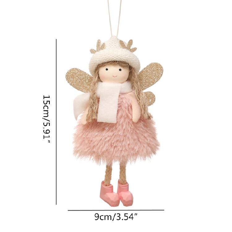 Classic Christmas Tree Pendants Angel for Doll Pendant Craft Plush Elf Festival