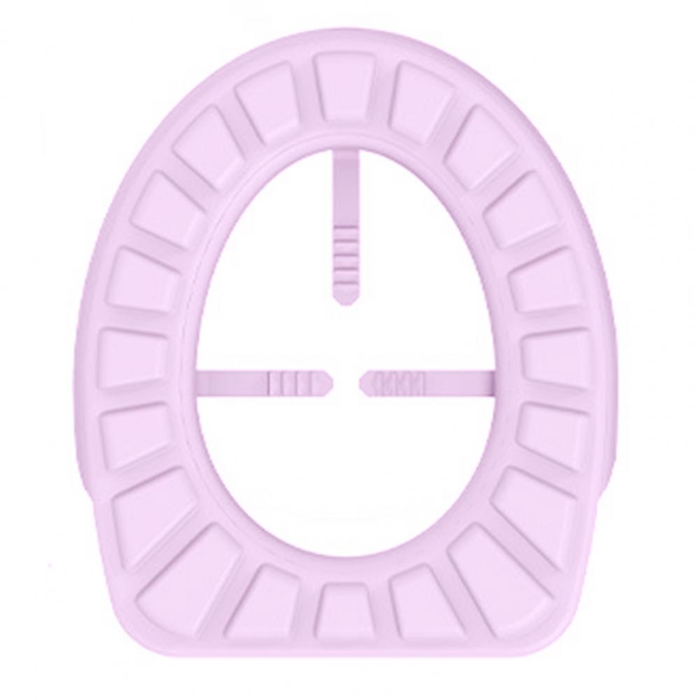 Silicone Toilet Seat Cover Washable Toilet Seat Cover Waterproof Sticker Toilet Lid Cover Toilet Cup Covers Bathroom Accessories