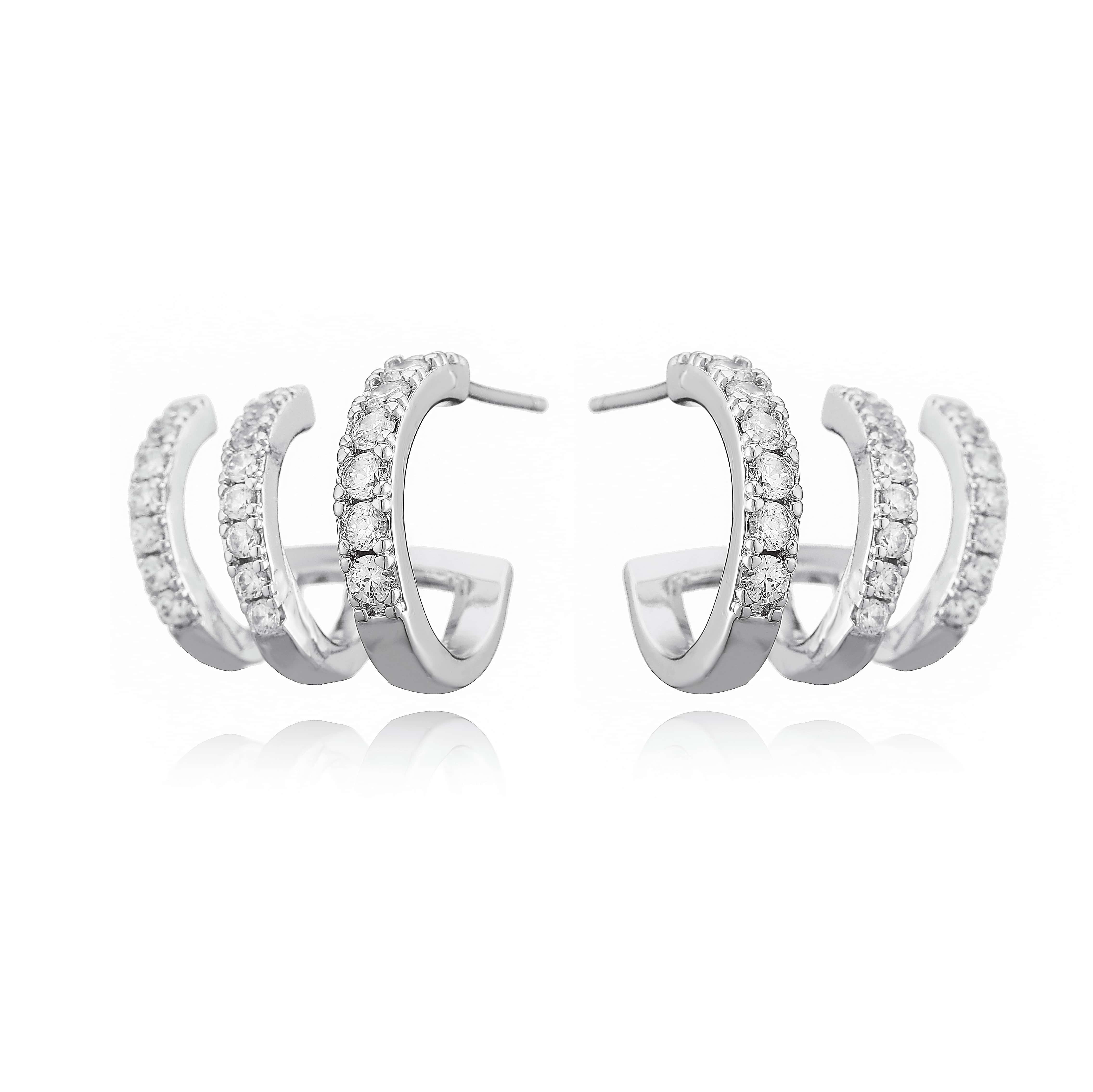 

HECHENG,Hot Sale Fashion Crystal Earrings Ladies Golden/Coppery Fashion Zircon Sparkling Earrings Wedding Jewellery Gifts 1 Pair Other