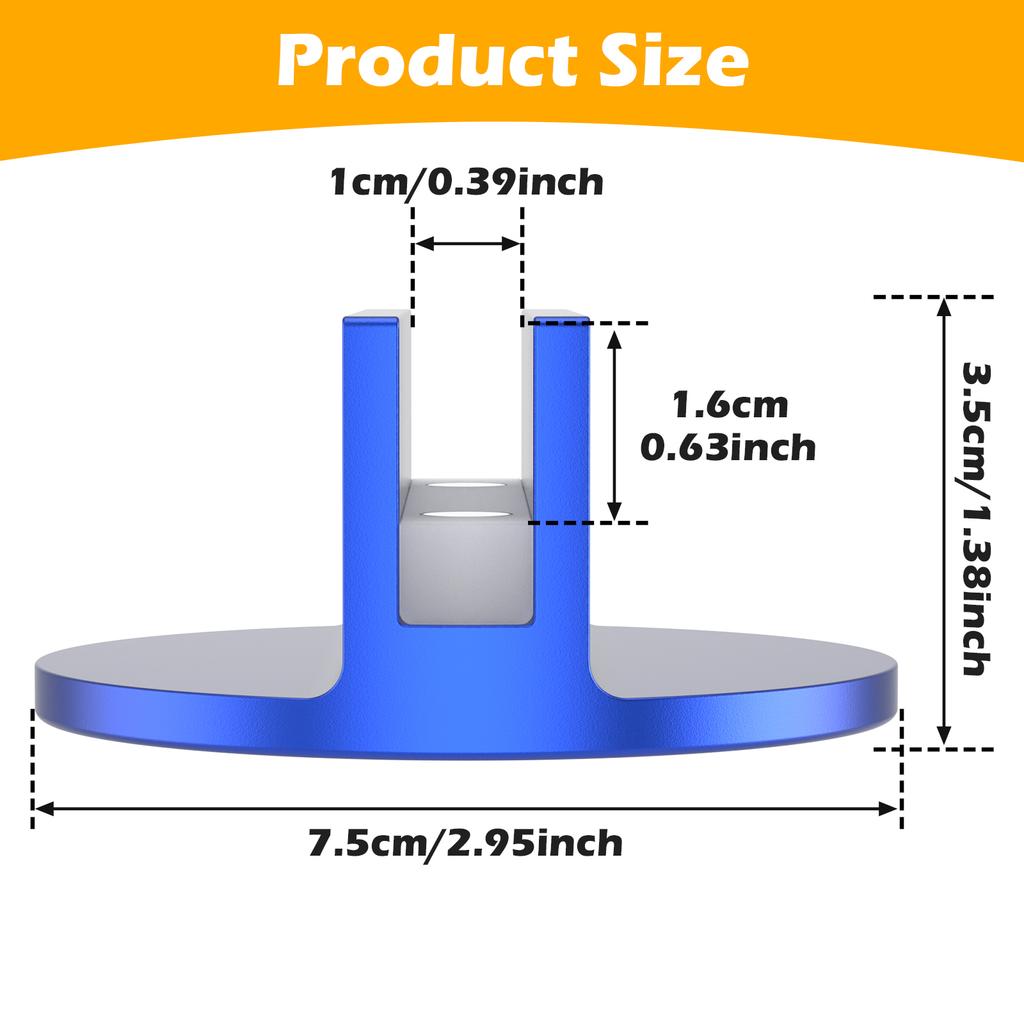 2PCS Magnetic Pinch Weld Jack Pad Universal Aluminium Profile Grooved Jack Adapter Stable and Nonslip for Most Model Automobile