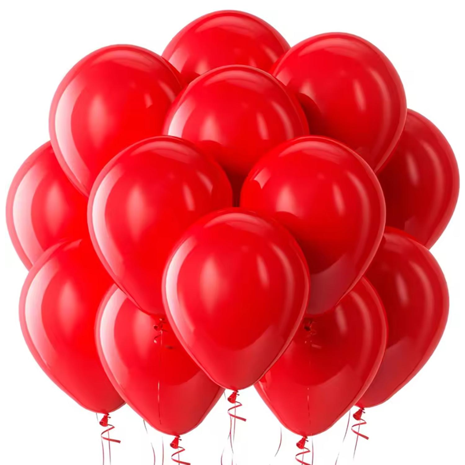 

10/20/30Pcs 5/10/12inch Red Black White Latex Balloons Hot Pink Blue Brown Balloon Birthday Wedding Baby Shower Party Decoration 10pcs&5inch красный