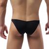 Men Panties T Shape Low Waist High Elasticity Briefs Breathable Comfortable Solid Color Male G-string Sleeping Wear