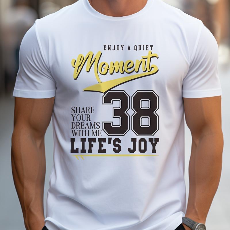 

Retro Distressed Men s T-Shirt - Street Fashion Versatile Casual S