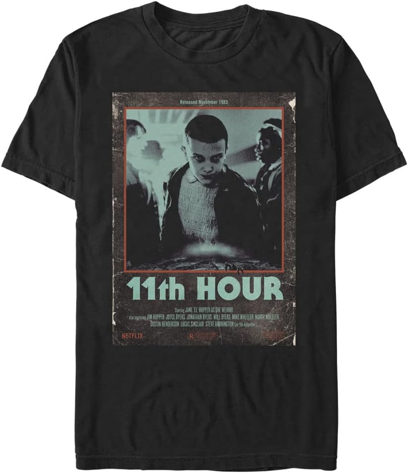 Stranger Things Men s Big & Tall 11th Hour Short Sleeve Tee L