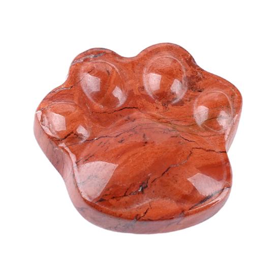 Mini Cat Paw Figurine Natural Healing Stone Hand Carved Statue Collectible Spiritual Gifts for Cat Lovers Women
