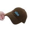 Autumn and Winter Simple Embroidery Letter Polished Cotton Baseball Hat Men's and Women's Big Head Circumference Casual Soft Top Thermal Cap