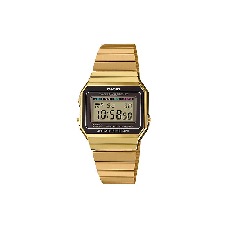 CASIO Unisex YOUTH Gold Watch A700WG-9A A700WG-9A Black Gold Watch Dial
